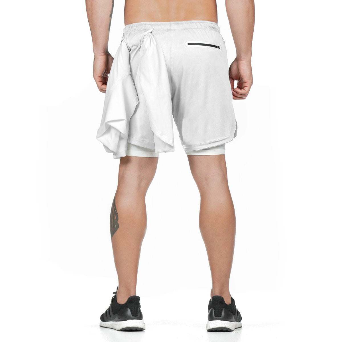 Men 2 in 1 Running Shorts