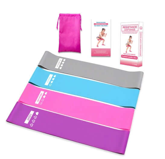 Resistance Bands Set – Elastic Booty Bands for Glutes, Legs & Yoga | Workout Bands for Women & Men – Fitness, Gym & Home Exercise Equipment