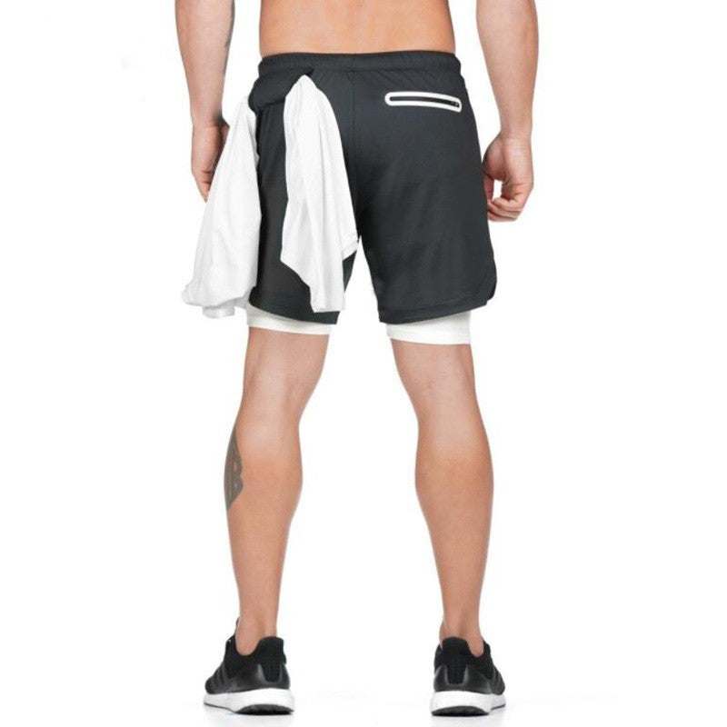 Men 2 in 1 Running Shorts
