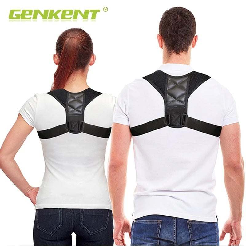 Back Shoulder Spine Posture Corrector – Adjustable Upper Back & Shoulder Support Brace for Men & Women