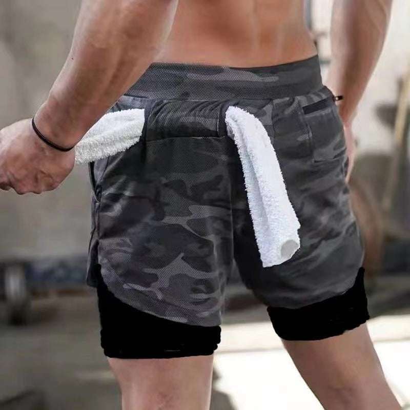 Men 2 in 1 Running Shorts