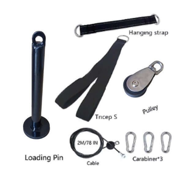 Home Gym Pulley System – Cable Machine for LAT, Tricep, Bicep, Back & Forearm