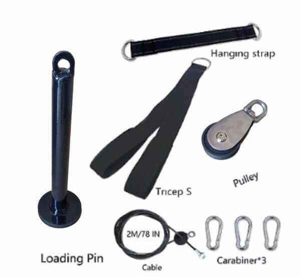 Home Gym Pulley System – Cable Machine for LAT, Tricep, Bicep, Back & Forearm