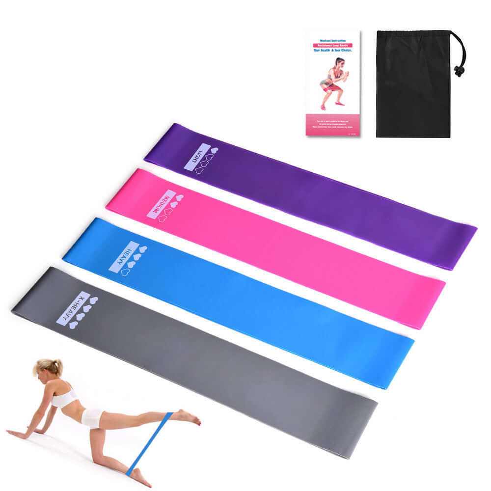 Resistance Bands Set – Elastic Booty Bands for Glutes, Legs & Yoga | Workout Bands for Women & Men – Fitness, Gym & Home Exercise Equipment