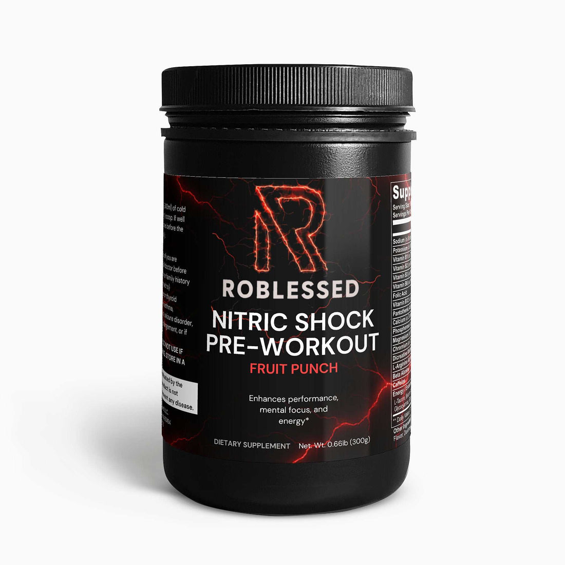 Nitric Shock Pre-Workout Powder (Fruit Punch)