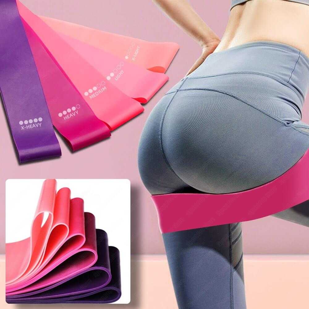 Resistance Bands Set – Elastic Booty Bands for Glutes, Legs & Yoga | Workout Bands for Women & Men – Fitness, Gym & Home Exercise Equipment