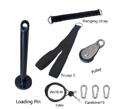 Home Gym Pulley System – Cable Machine for LAT, Tricep, Bicep, Back &amp; Forearm