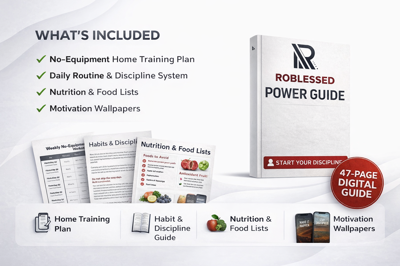 Roblessed Power Guide what’s included